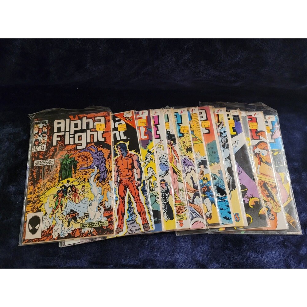 Alpha Flight Comic Lot #24 28 35 36 37 38 39 41 46 47 48 49 50 Marvel Canadian T